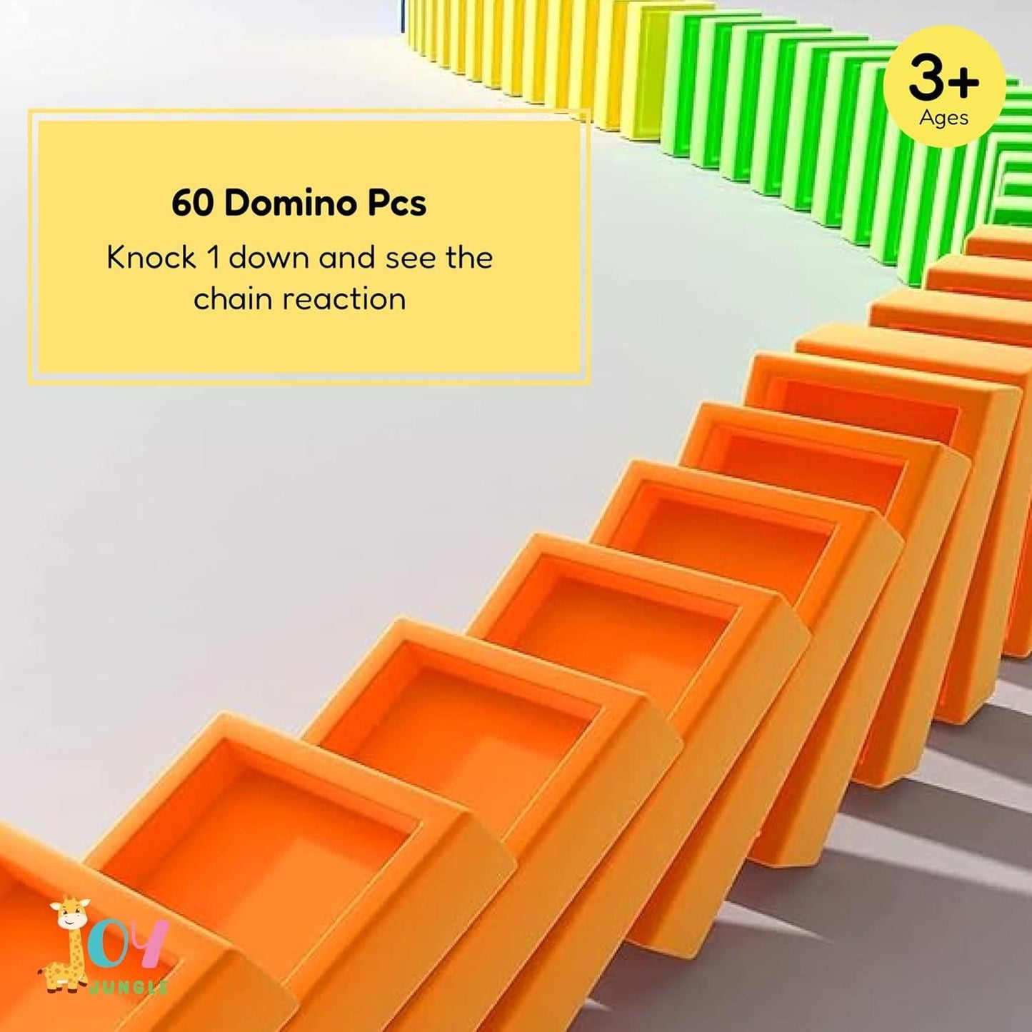 🚂 Domino Train Set for Kids – Safe, Smart & Sound-Ready!