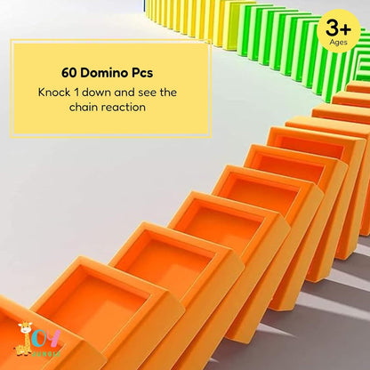 🚂 Domino Train Set for Kids – Safe, Smart & Sound-Ready!