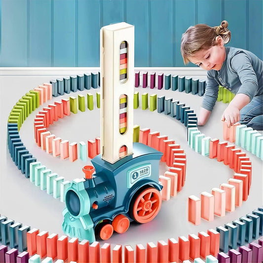 🚂 Domino Train Set for Kids – Safe, Smart & Sound-Ready!